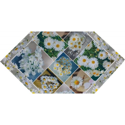 SchönerSchenken Fotó Nyomtatású Tisch-Mitteldecke, Margaréta Minta, Könnyen Karbantartható Asztalterítő