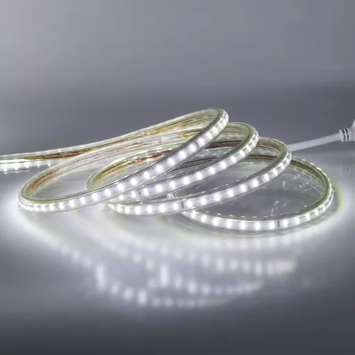 XUNATA 220V LED szalag 120 LED/m IP67 vízálló hideg fehér SMD 3014 konyhai világítás