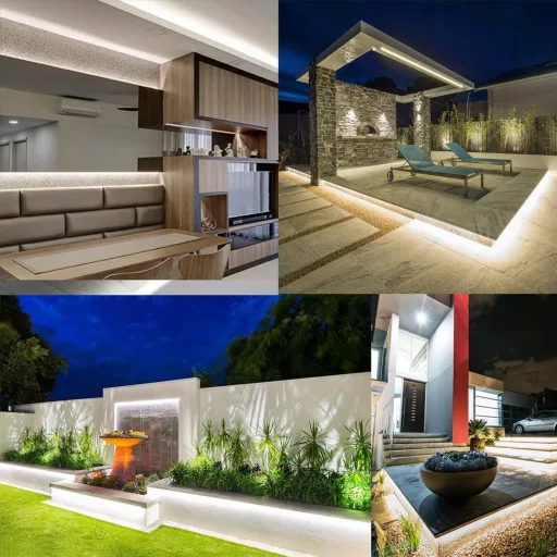 XUNATA 220V LED szalag 120 LED/m IP67 vízálló hideg fehér SMD 3014 konyhai világítás