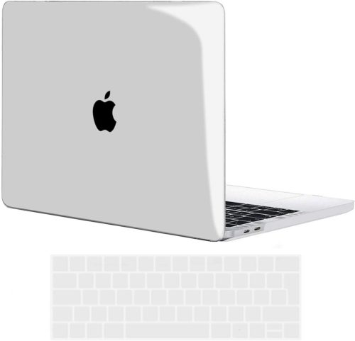 Husă de protecție TECOOL ultra-subțire, transparentă pentru MacBook Pro 15" (modele cu Touch Bar) + protecție tastatură EU
