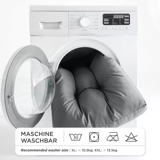 Bedsure XXL Vízálló Kutyafekhely - 110x90 cm Mosható Kutyapárna Nagy és Közepes Kutyáknak, 10 cm Vastag Szürke Matrac, Beltéri Használatra