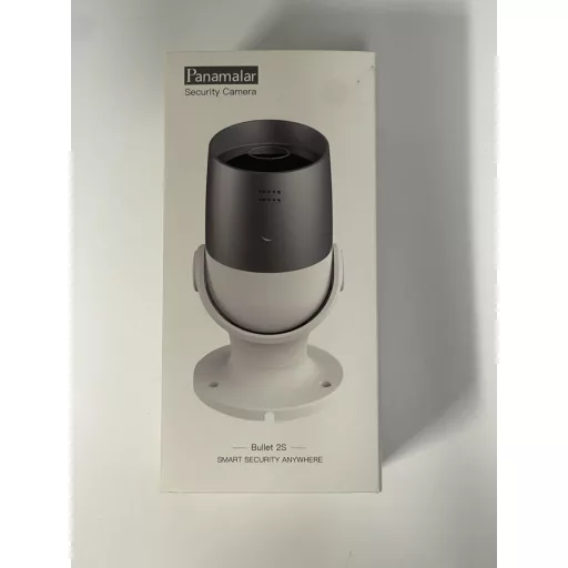 Cameră de supraveghere WiFi de exterior Panamalar, 1080P, impermeabilă, wireless, compatibilă cu Alexa, cu vedere nocturnă și detectare a mișcării