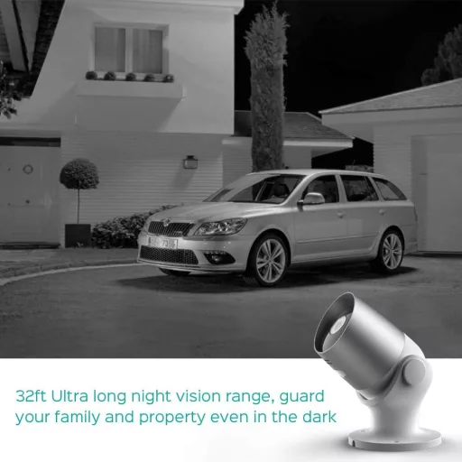 Panamalar WiFi Kültéri Biztonsági Kamera 1080P Vízálló Vezeték Nélküli Megfigyelő Kamera Alexa Kompatibilis Éjjellátó Mozgásérzékelő