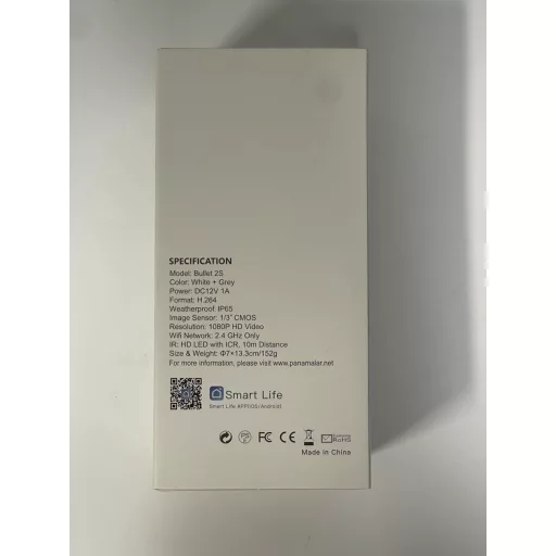 Cameră de supraveghere WiFi de exterior Panamalar, 1080P, impermeabilă, wireless, compatibilă cu Alexa, cu vedere nocturnă și detectare a mișcării