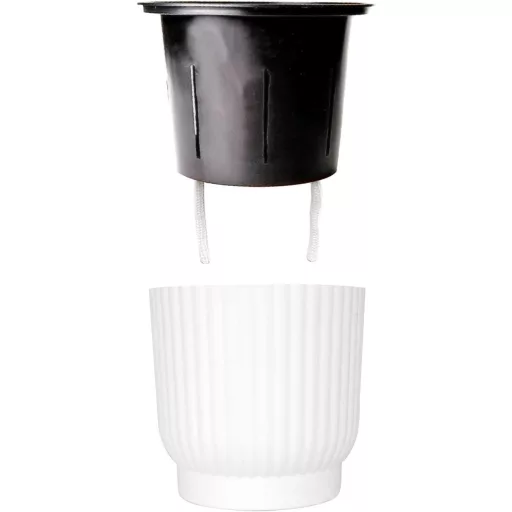 T4U Önöntöző Virágcserép Kanóccal, Műanyag, 6 Darabos Szett