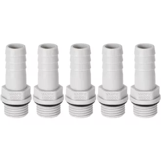   sourcing map 5db PVC tömlőcsatlakozó 10mm barb x 1/4" G csap vízcsatlakozás - G1/4 x 10mm
