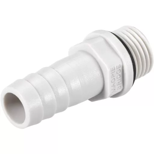 sourcing map 5db PVC tömlőcsatlakozó 10mm barb x 1/4" G csap vízcsatlakozás - G1/4 x 10mm