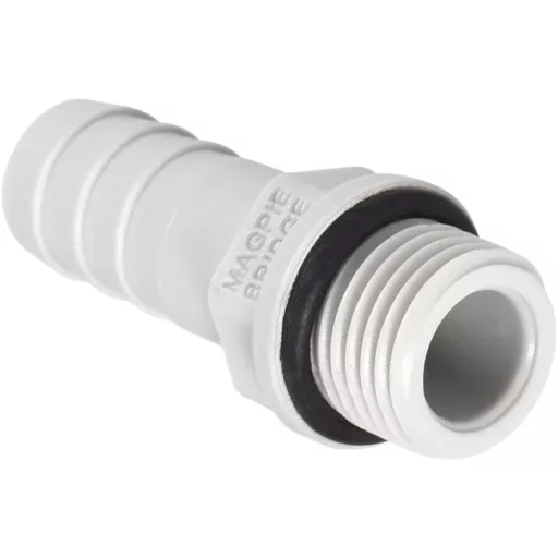 sourcing map 5db PVC tömlőcsatlakozó 10mm barb x 1/4" G csap vízcsatlakozás