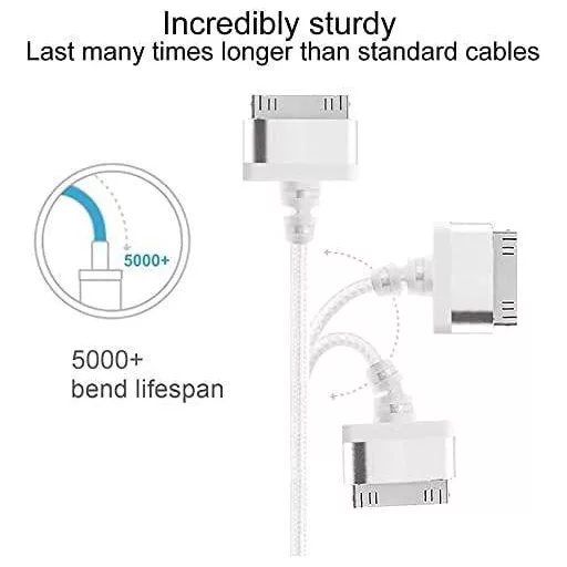 InfoTechnica 2M Najlonski Pleteni 30-Pin USB Kabel s Aluminijskim Priključcima, 2 kom