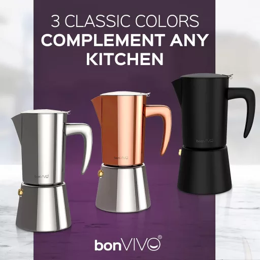 Nerezový kávovar na espresso BonVivo Intenca