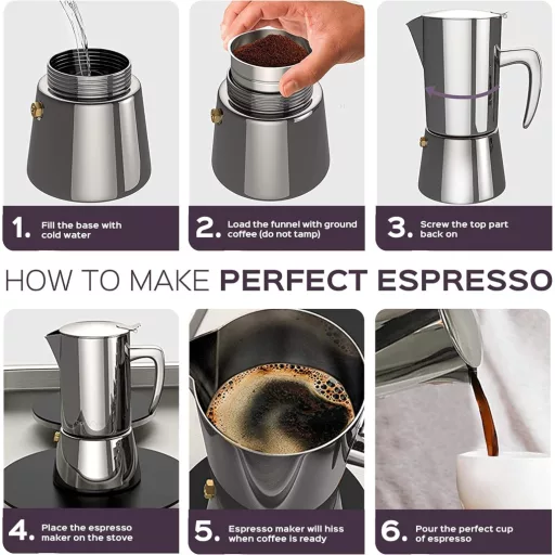 BonVivo Intenca rozsdamentes acél espresso készülék kávéfőző