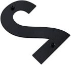 Modern Rozsdamentes Acél Házszám, Fekete, Számok és Betűk, Magasság: 10.2 cm "2"-es szám