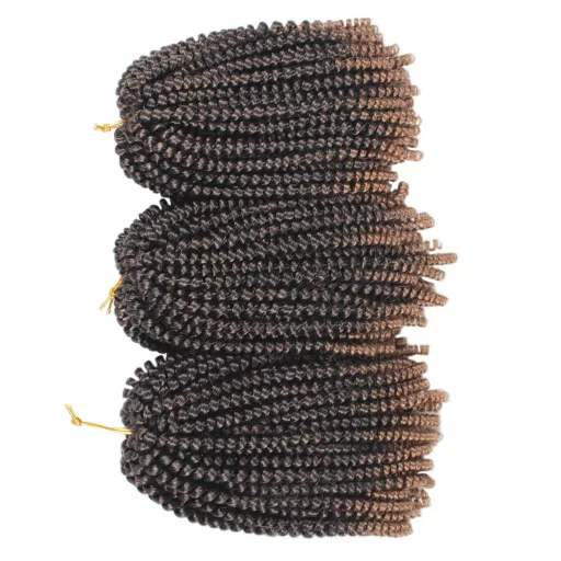 Xtrend 8 Inch Ombre Spring Twist Împletituri Sintetice Kanekalon 6 Pachete Kinky Curly Passion Twists