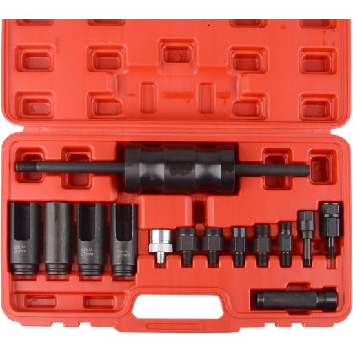 DAYUAN 14-dielna súprava na demontáž CDI dieselových vstrekovačov, súprava náradia na vyberanie vstrekovačov s klzným kladivom a adaptérmi.