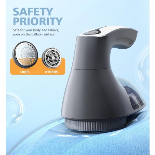 POPCHOSE Bolytalanító Készülék - Újratölthető Elektromos Ruhaborotvával, USB Töltéssel, 2 db 6-Pengés Fejjel, Antisztatikus Kefével Pulóvere