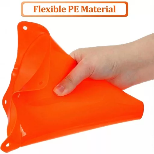 Faswin 40 bucăți conuri de marcare portocalii 18 cm pentru sport, antrenament și dresaj canin