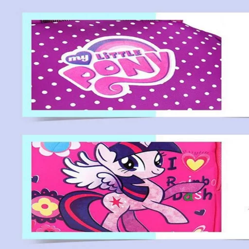 Pónis Gyerek Hátizsák - Rózsaszín Iskolatáska Állítható Pántokkal, Tartós Anyagból, Óvodásoknak és Kisiskolásoknak, 10x20x23 cm