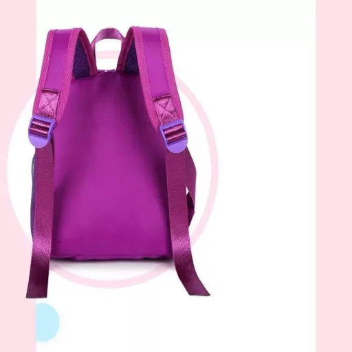 Ghiozdan pentru copii Ponei - Rucsac școlar roz cu bretele reglabile, din material durabil, pentru preșcolari și elevi mici, 10x20x23 cm