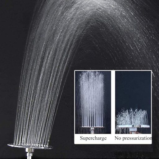 Drenky 40 cm okrugla tuš glava od nehrđajućeg čelika s mlaznicama otpornim na kamenac