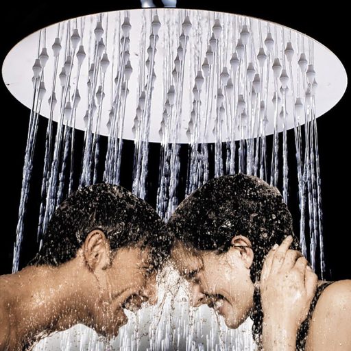 Drenky 40 cm okrugla tuš glava od nehrđajućeg čelika s mlaznicama otpornim na kamenac