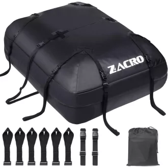   Zacro 425L Tetőbox Autóhoz Vízálló Utazási Tárolódoboz Fekete