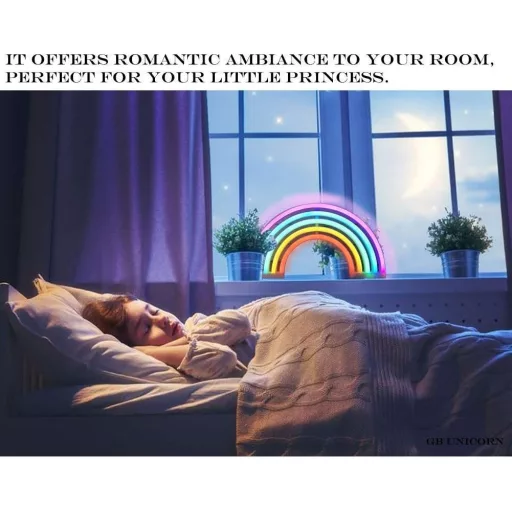 Hello Rosa ajak alakú neon lámpa szivárványos LED dekoráció