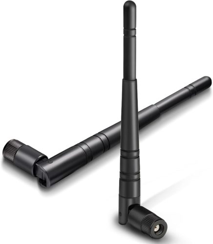 Eightwood 2.4GHz WLAN Antenna 5dBi - Dönthető és Forgatható RP-SMA WiFi Antenna 2db - Router, Bluetooth, ZigBee, PCI Kártya Kompatibilis
