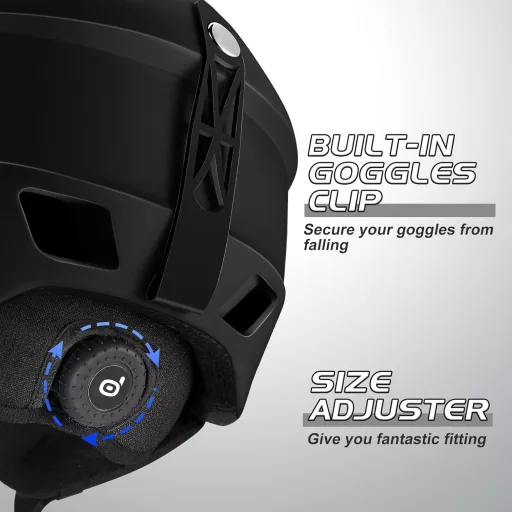 Odoland Sísisak és Síszemüveg Szett UV400 Védelemmel Férfiaknak és Nőknek, ‎S (54-56 CM)