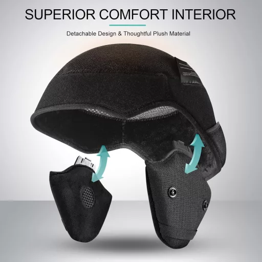 Set cască de schi și ochelari de schi Odoland cu protecție UV400 pentru bărbați și femei, S (54-56 CM)