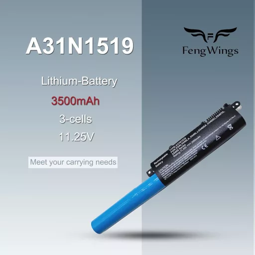 FengWings 3500 mAh A31N1519 laptop akkumulátor Asus X540, R540, F540 sorozathoz - Kompatibilis X540LA, X540LJ, X540SA, F540LA modellekkel, f
