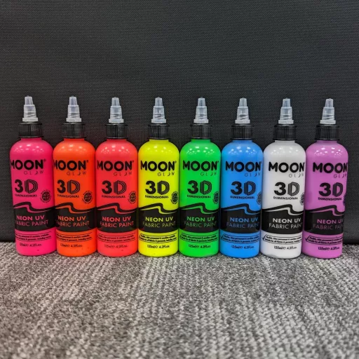 Moon Glow Neon UV 3D Textil Festék Intenzív Zöld 125ml