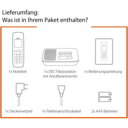Gigaset AS690A DECT vezeték nélküli telefon nagy kijelzővel és gombokkal