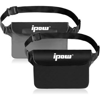   Vodotesná crossbody taška ipow na ochranu iPhone mobilu, fotoaparátu, iPadu a peňazí, modrá, sivá, ružová, žltá, biela, čierna