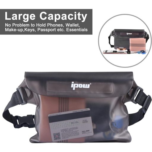 Vodotesná crossbody taška ipow na ochranu iPhone mobilu, fotoaparátu, iPadu a peňazí, modrá, sivá, ružová, žltá, biela, čierna