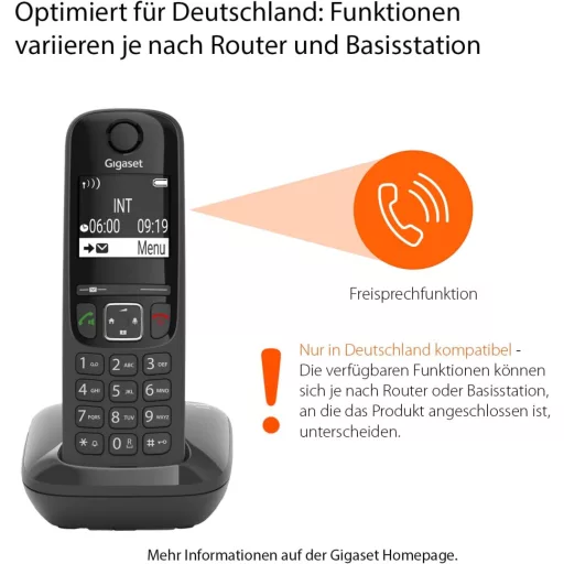 Gigaset AS690 Duo DECT vezetéknélküli telefon 2 kézibeszélővel