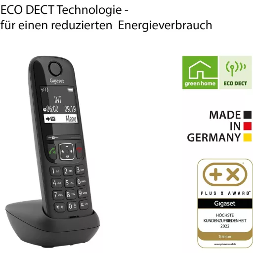 Gigaset AS690 Duo DECT vezetéknélküli telefon 2 kézibeszélővel