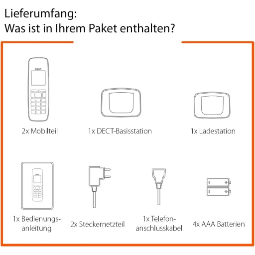 Gigaset AS690 Duo DECT vezetéknélküli telefon 2 kézibeszélővel