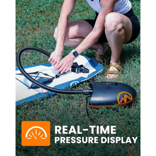 OutdoorMaster Shark elektromos SUP pumpa 20 PSI, 12V, aktív hűtéssel
