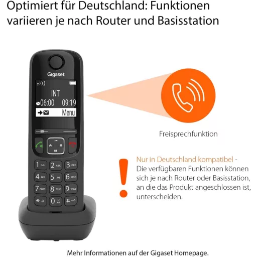 Gigaset AS690A Duo DECT vezeték nélküli telefon 2 kézibeszélővel