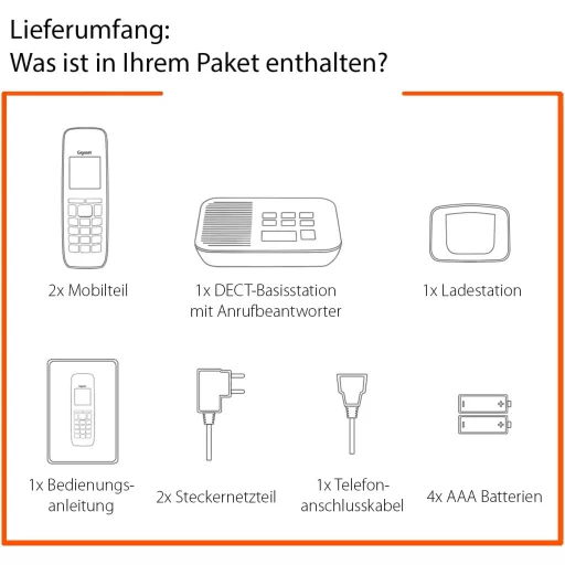 Gigaset AS690A Duo DECT vezeték nélküli telefon 2 kézibeszélővel