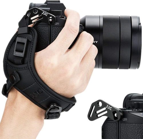 Sony, Fujifilm, Canon kamerákhoz JJC univerzális fekete csuklópánt