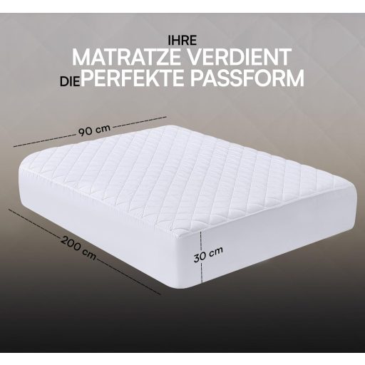 Utopia Bedding Steppelt Mikroszálas Matracvédő és Felhajtható Matrachtakaró 30 cm-ig
