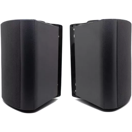 Boxe de exterior impermeabile Bluetooth Herdio 5.25" - 200W, cu suport de perete pivotant, pentru utilizare în interior/exterior, negre.