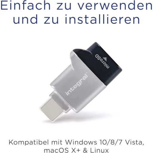 Čítačka pamäťových kariet Integral MicroSD USB 3.0/USB-C OTG – Rýchly prenos dát