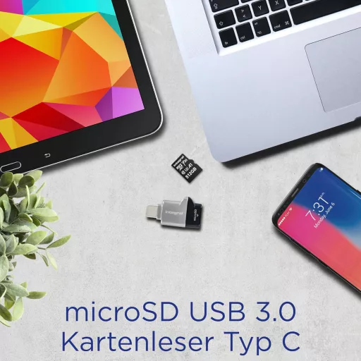 Integral MicroSD USB 3.0/USB-C OTG Kártyaolvasó Adapter - Gyors Adatátvitel