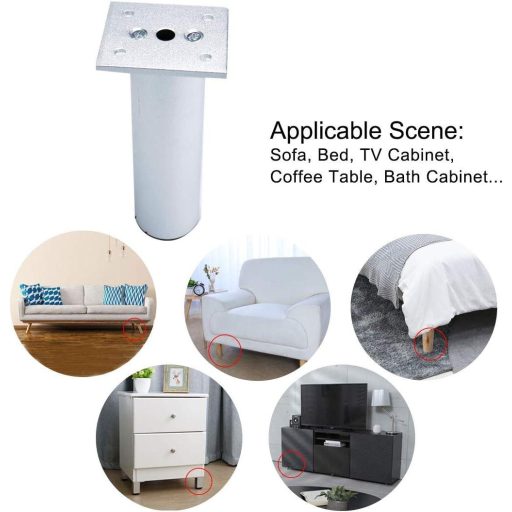 Sourcing Map 7" Alumínium Bútorláb Készlet - Kanapé és Asztal Lábak 2db