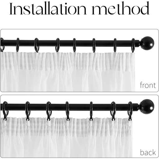 Topfinel Perdele Voile Efect In 140x245cm Albe, Set 2 Bucăți, Living, Dormitor