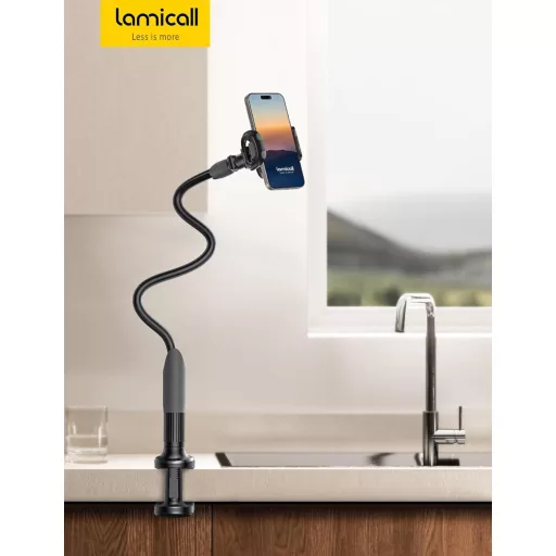 Lamicall Flexibilis Telefontartó Ágyhoz - Gömbnyakú Mobiltelefon Tartó
