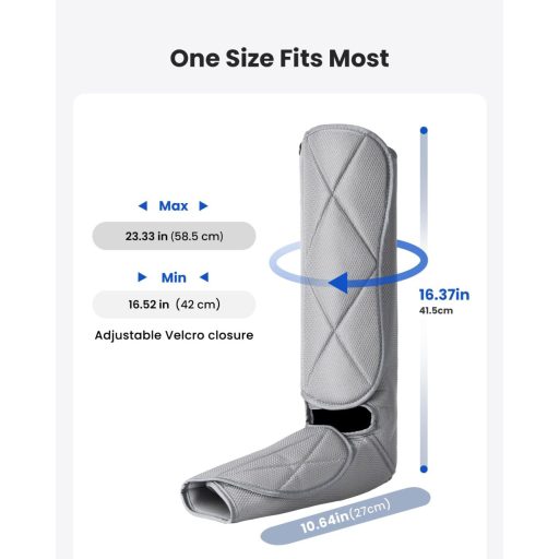 RENPHO Elektromos Lábmasszírozó Gép Vádli és Talp Masszázshoz, Kompressziós Masszázs 5 Móddal és 4 Intenzitással Otthonra