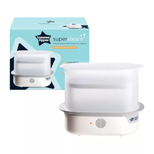Tommee Tippee Advanced Super-Steam elektromos sterilizáló 6 üveghez, kémiai mentes